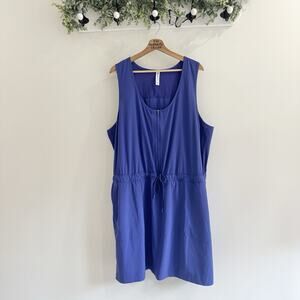 Athleta Plus Size Expedition Blue Athletic Dress Size 26 Z9037 built in shorts